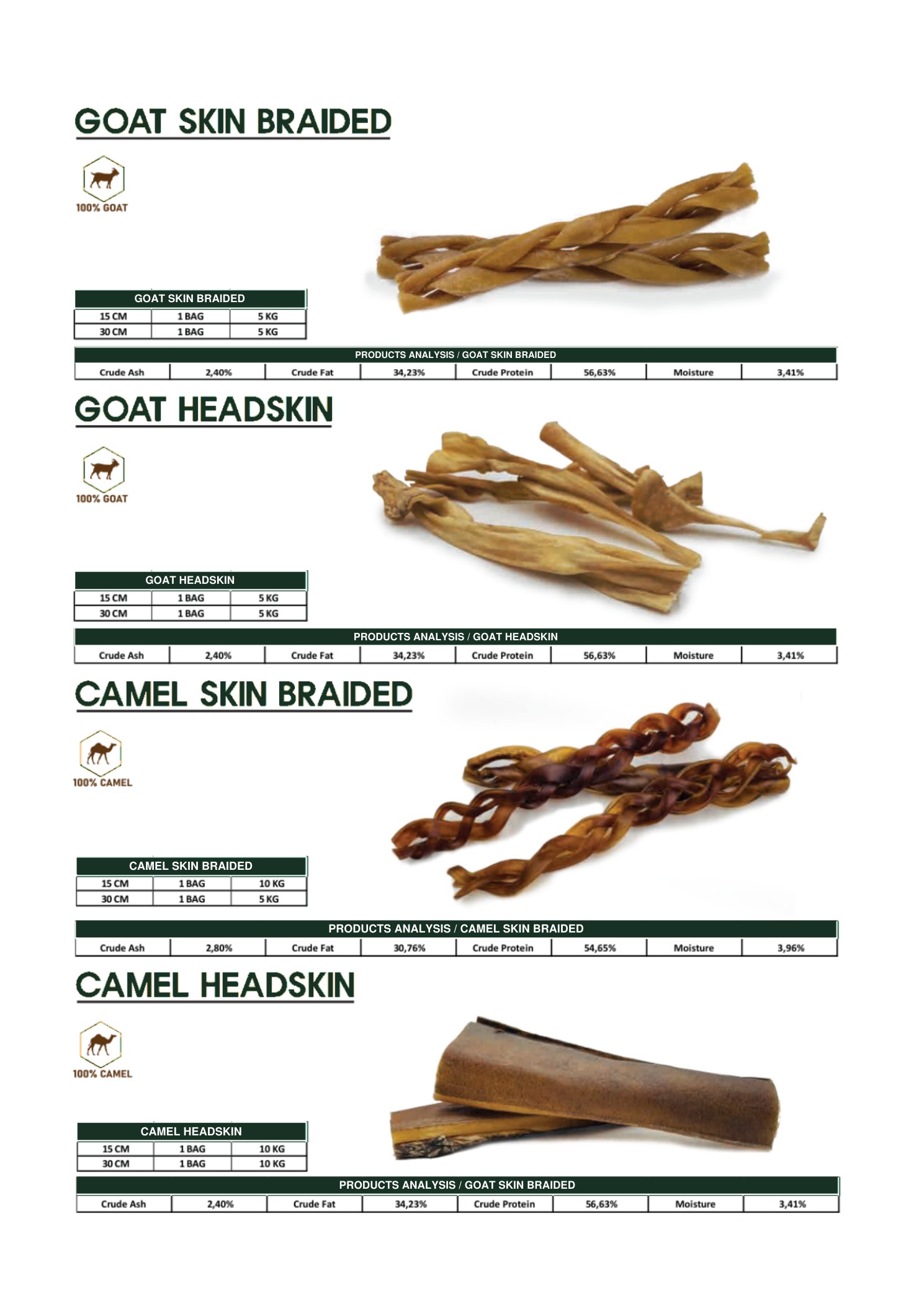 Goat & Camel Skin Chews