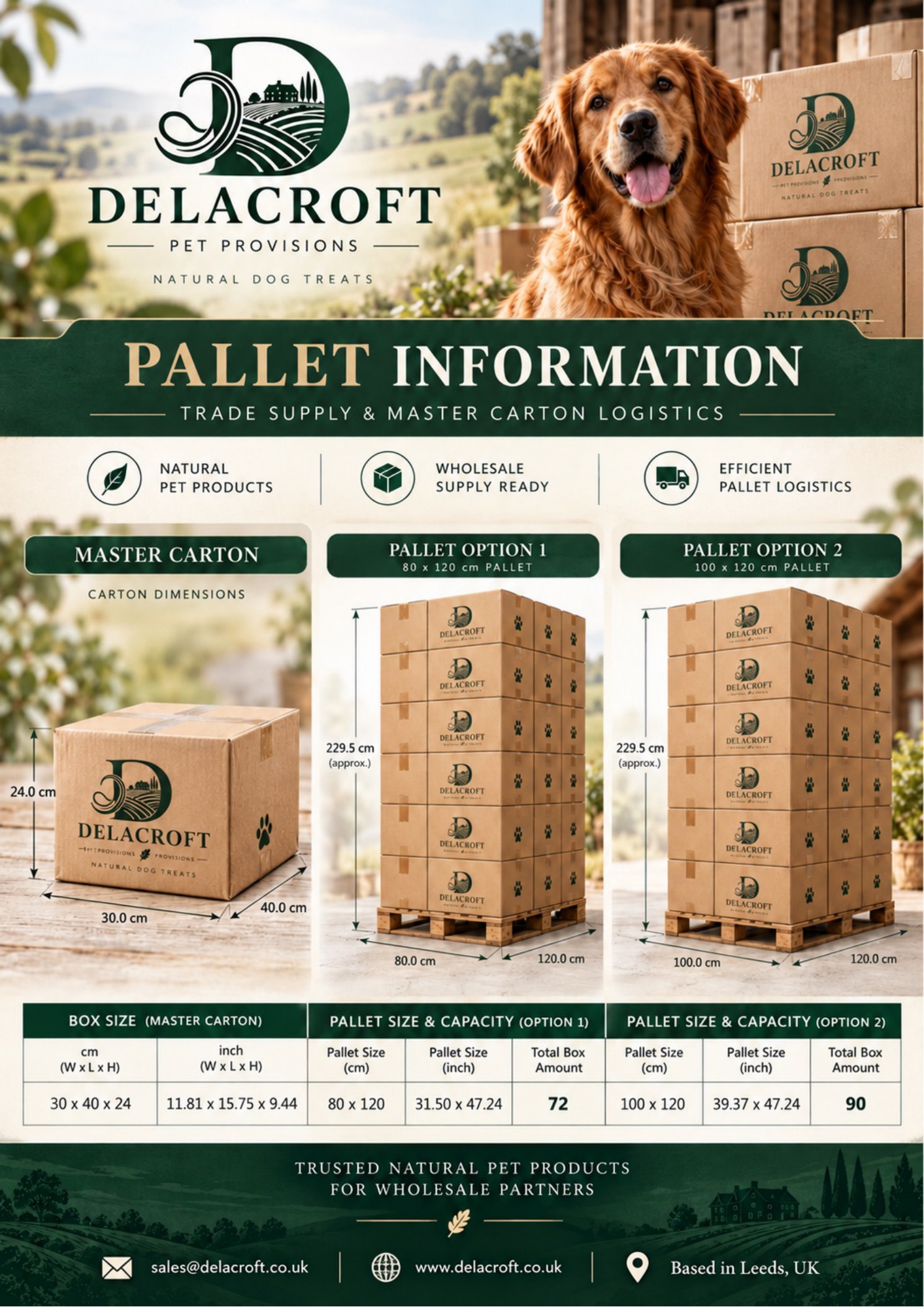 Master Carton & Pallet Information